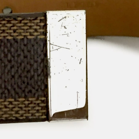 LOUIS VUITTON CEINTURE BROWN LEATHER MENS BELT/C0055 - Picture 9 of 11